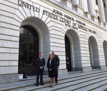 attorneys outside courthouse