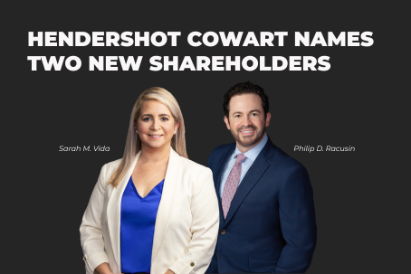 Hendershot Cowart Shareholders Sarah Vida and Philip Racusin
