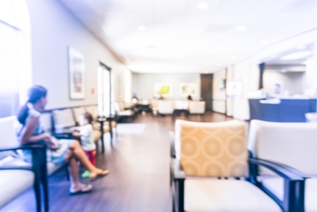 Blurred Cashier Counter Primary Care