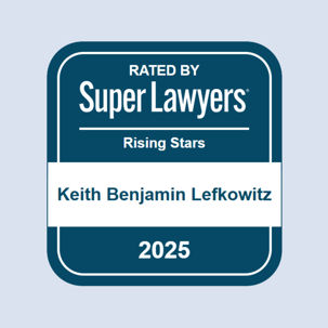 Keith Lefkowitz's Super Lawyers’ Rising Stars badge