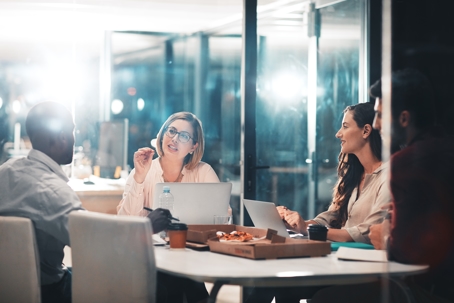 group of people in meeting room