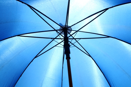 Blue umbrella