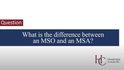 MSO & MSA