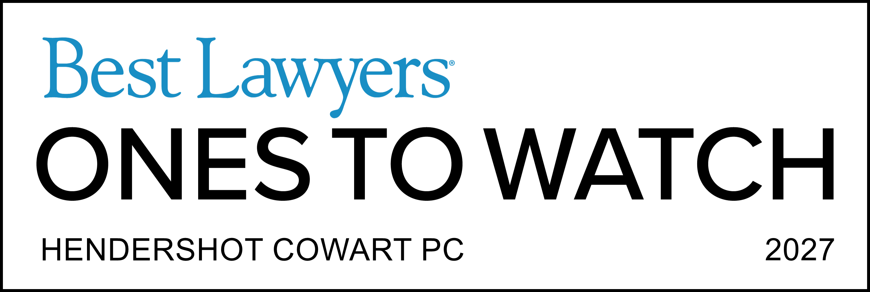Best Lawyers Ones To Watch 2027